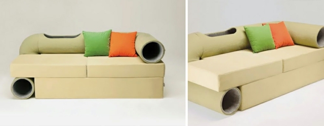 sofa moderne tunnels chats
