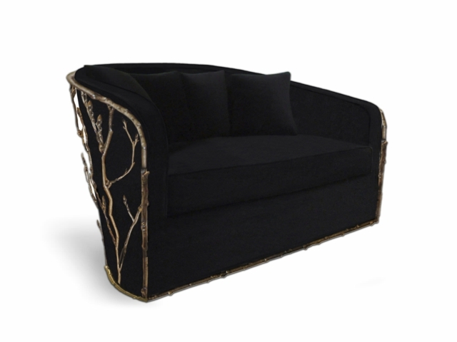 sofa noir original Koket