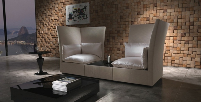 sofa sectionnel cuir Asanaghi