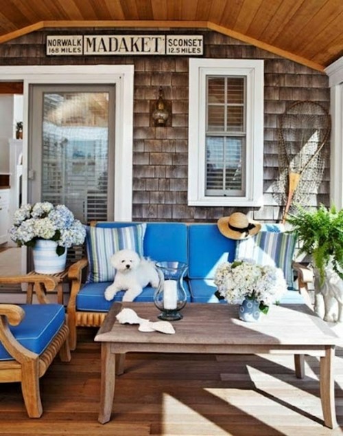 sol table bois meubles bleu veranda commode