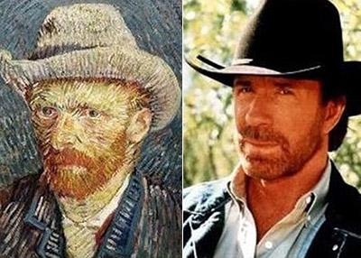 sosies stars Van Gogh Norris