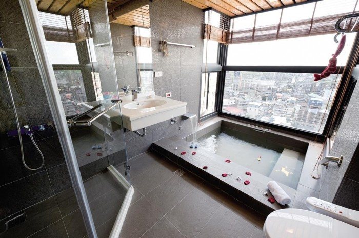 spa à la maison salle de bain moderne