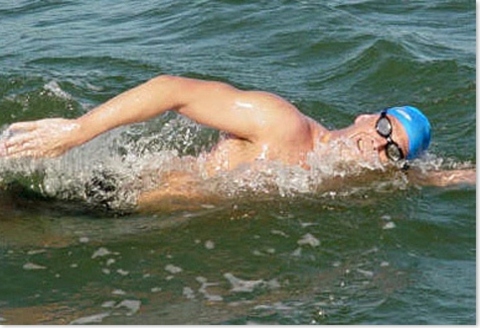 sport extrême nager la manche