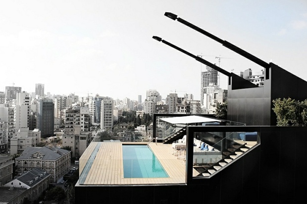 superbe penthouse neuvième étage gratte ciel vue époustouflante sur Beirut