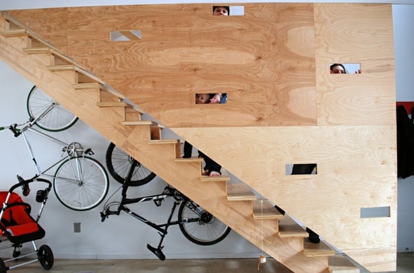 support à vélo escaliers economiser espace