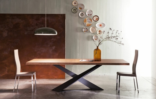 table à manger design moderne bois