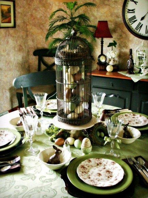 table Pâques décoration
