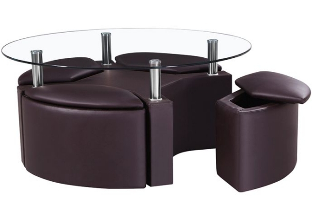 table-basse-ronde-idée-originale-espace-rangement-cuir-verre