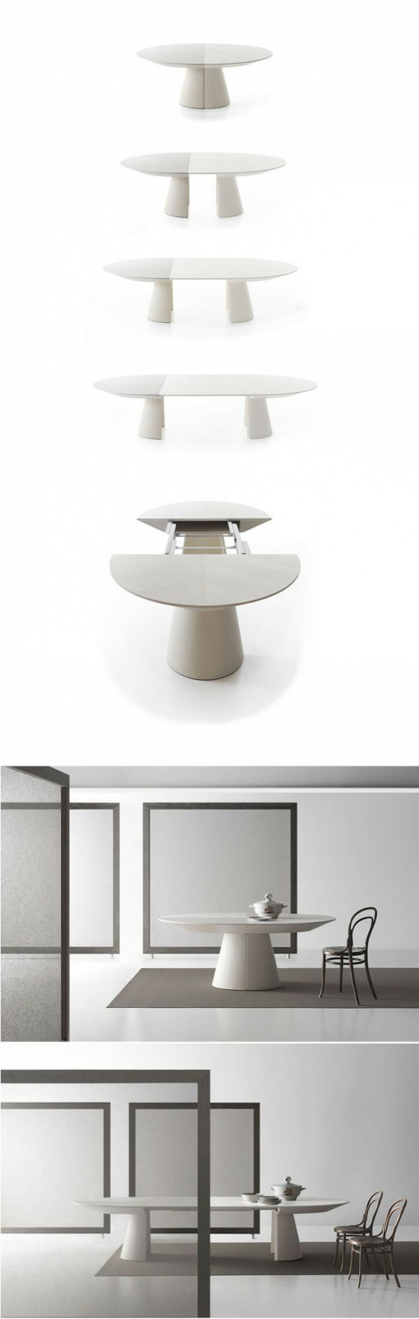 table design blanche deco Bauline