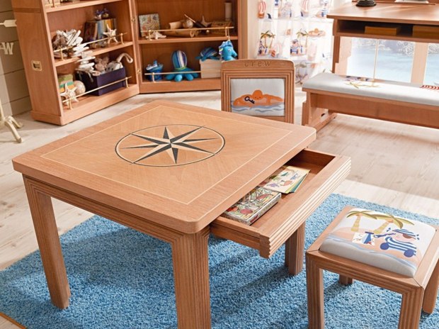 table enfant bois massif caroti