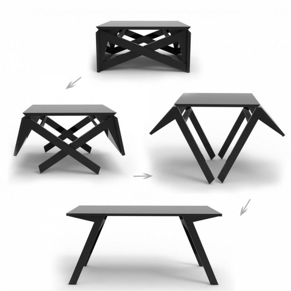 table manger design moderne noire
