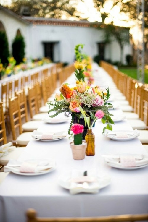 table mariage fleurs