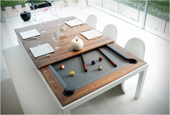 table-moderne-fusion-bois-multifonction-billard-chaises
