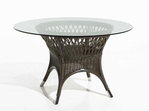 table ronde design jardin Vega