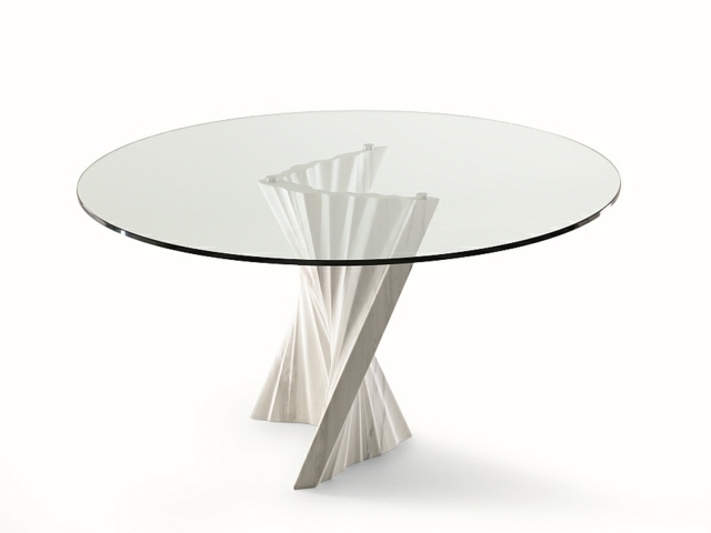 table salon design verre deco