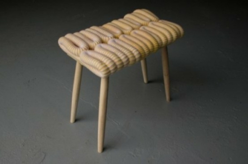 tabouret bois simple forme