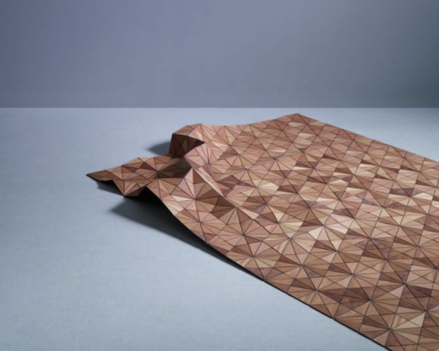 tapis contemporains design marron