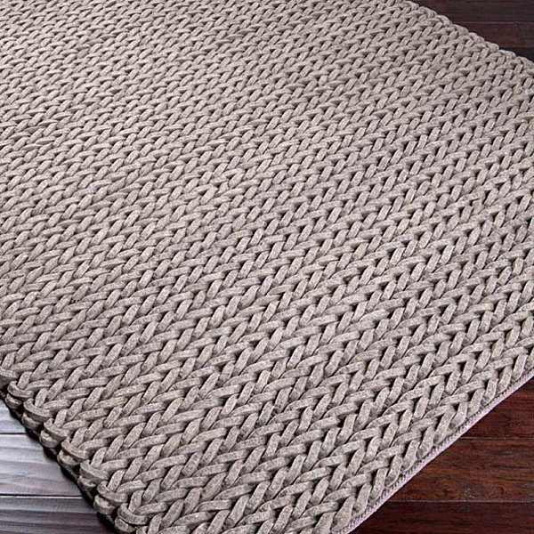 tapis contemporains tricotés maille