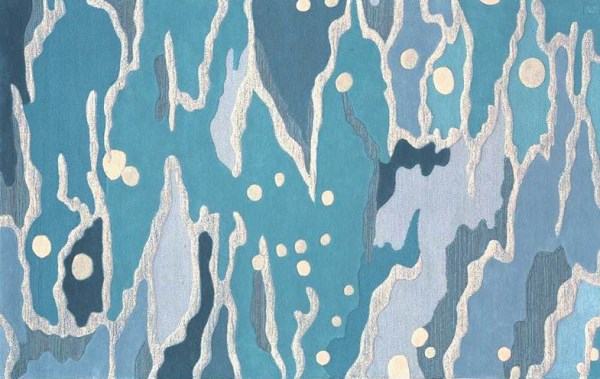 tapis couleurs océan par Angela Adams