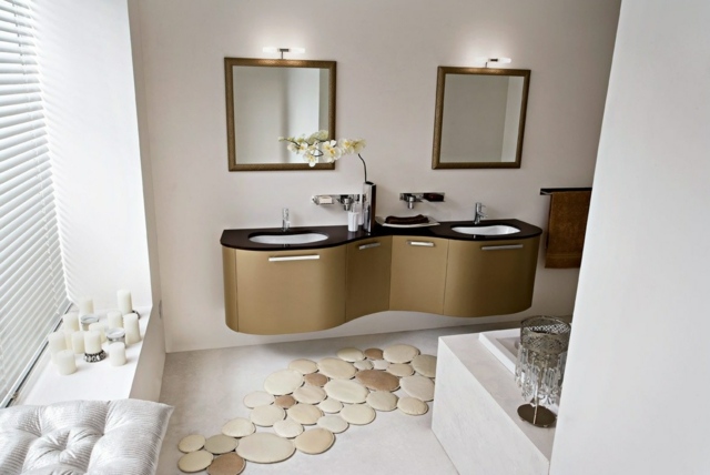 tapis de bain design creatif