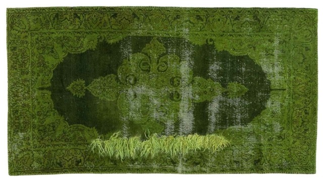 tapis design vert original Golran