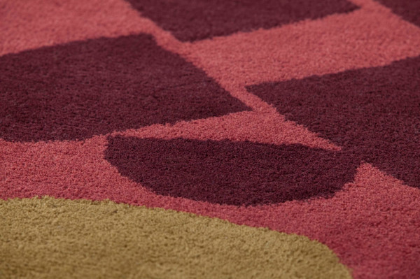 tapis moderne rouge