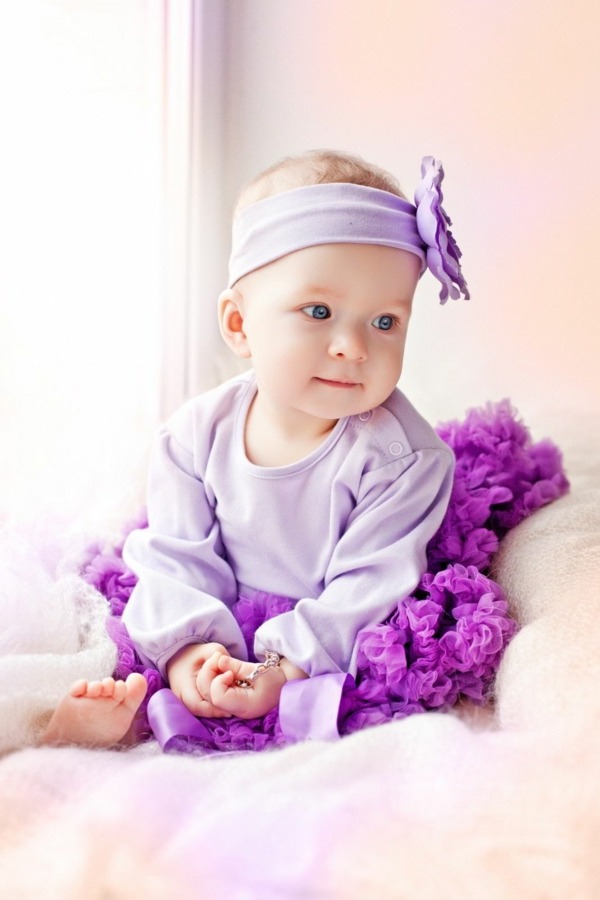 tenue bebe fille violet