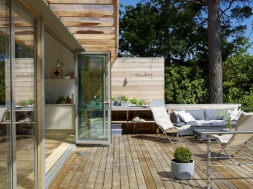 terrasse en bois moderne deco