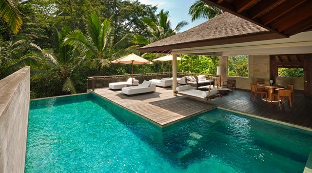 terrasse bois piscine