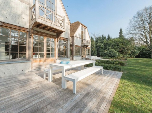 terrasse bois villa moderne belge