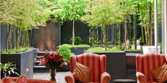 terrasse de jardin moderne