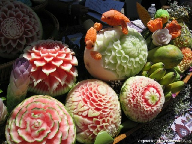 thailande fruit melon pasteque decoupage taille