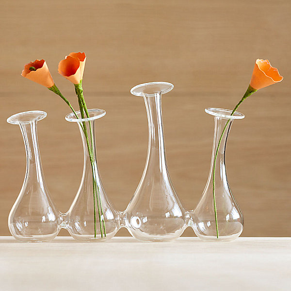 vase transparent verre déco pâques