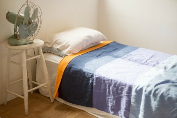 ventilateur style vintage chambre à coucher design sobre