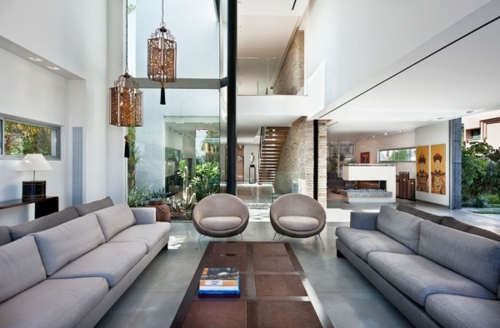 villa moderne luxe interieur salon