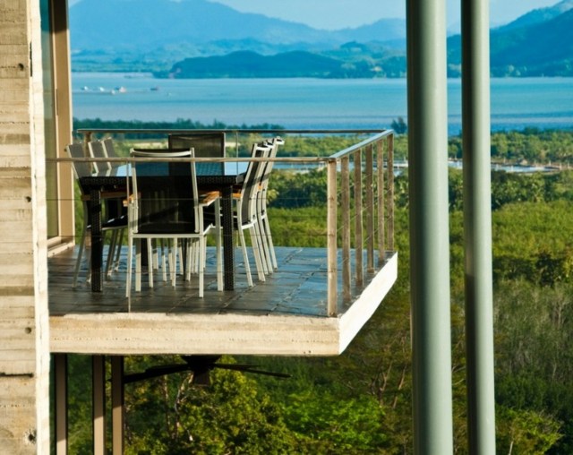 villa thailande balcon terrasse