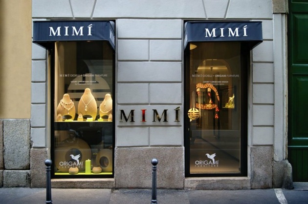vitrine MIMI bijoux Giancarlo Zema