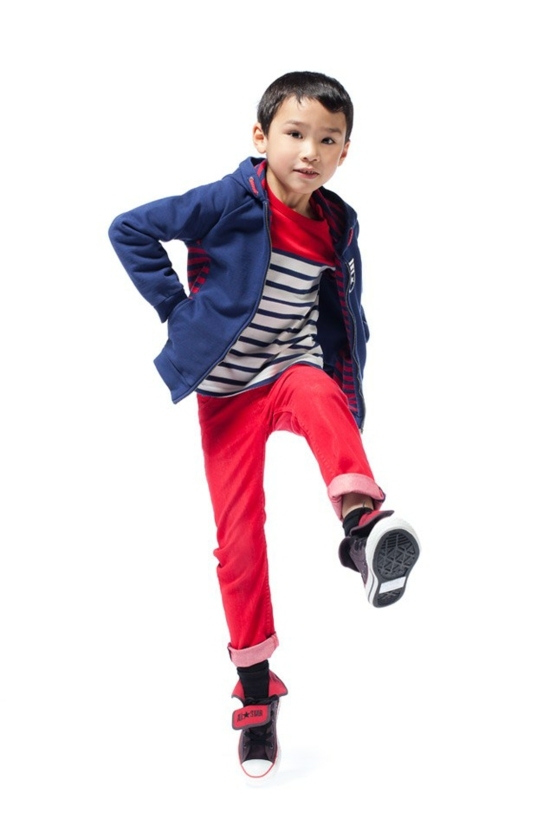 vêtement garçon junior gaultier rouge pantalon basket