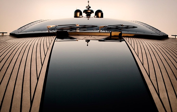 yacht bois terrasse