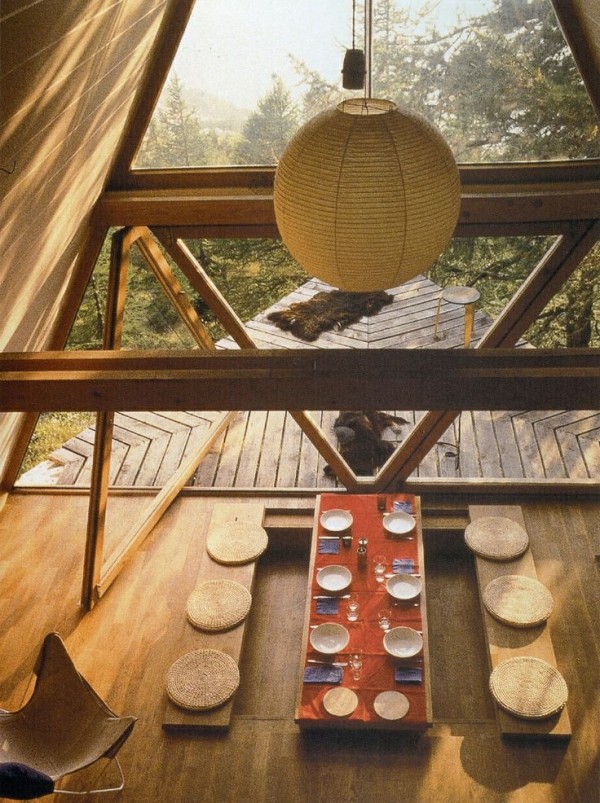 zen table japonaise vue haut